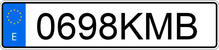 Numer rejestracyjny 0698KMB posiada SCANIA SERIE P