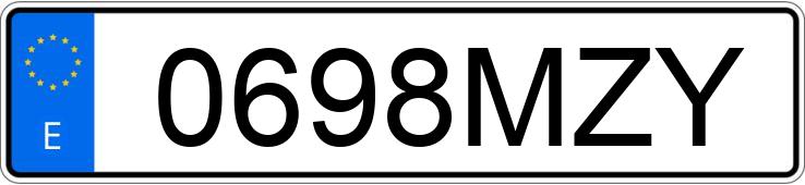 Numer rejestracyjny 0698MZY posiada SEAT IBIZA Numer rejestracyjny 0698MZY posiada SEAT IBIZA