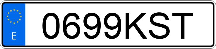 Numer rejestracyjny 0699KST posiada TOYOTA C-HR