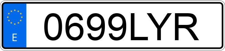 Numer rejestracyjny 0699LYR posiada RENAULT TRAFIC Numer rejestracyjny 0699LYR posiada RENAULT TRAFIC