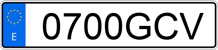 Numer rejestracyjny 0700GCV posiada RENAULT CLIO