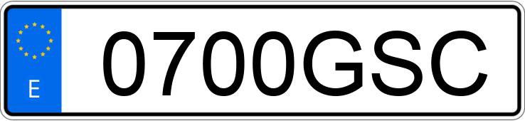 Numer rejestracyjny 0700GSC posiada PEUGEOT 3008