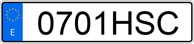 Numer rejestracyjny 0701HSC posiada CITROEN C3