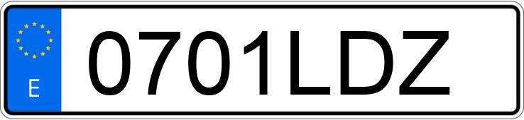 Numer rejestracyjny 0701LDZ posiada PEUGEOT 2008