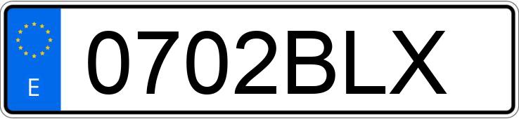 Numer rejestracyjny 0702BLX posiada SEAT IBIZA