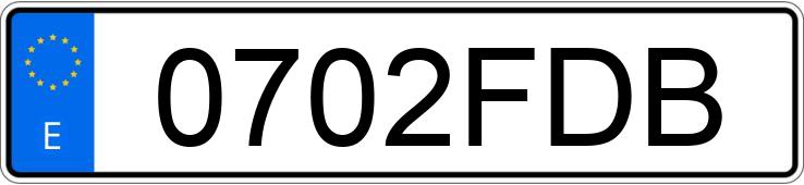 Registreringsnumret 0702FDB har SAAB 9-3