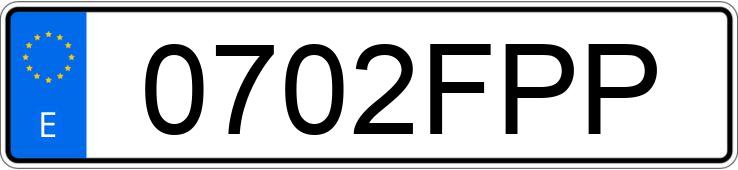 Numer rejestracyjny 0702FPP posiada DACIA LOGAN