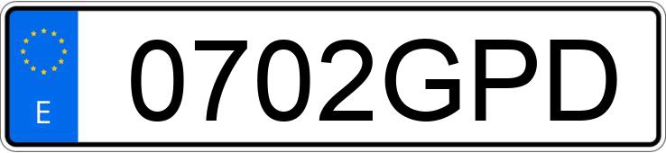 Numer rejestracyjny 0702GPD posiada BMW SERIE 1