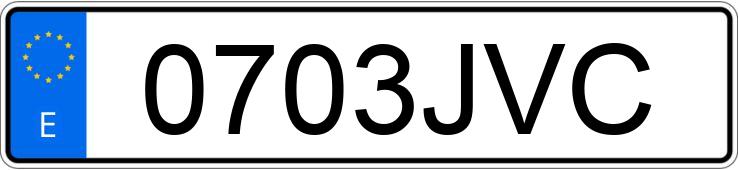 Numer rejestracyjny 0703JVC posiada VOLKSWAGEN TIGUAN