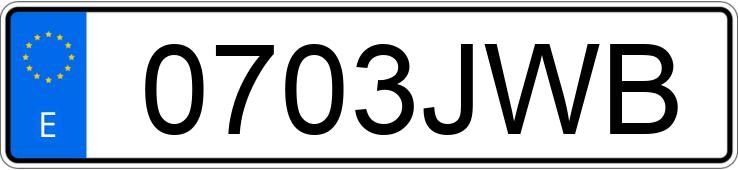 Numer rejestracyjny 0703JWB posiada MITSUBISHI ASX