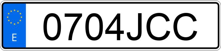 Numer rejestracyjny 0704JCC posiada PEUGEOT PARTNER Numer rejestracyjny 0704JCC posiada PEUGEOT PARTNER