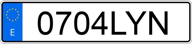 Numer rejestracyjny 0704LYN posiada SYM CRUISYM ALPHA Numer rejestracyjny 0704LYN posiada SYM CRUISYM ALPHA