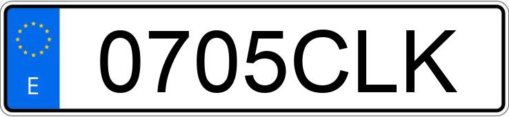 Numer rejestracyjny 0705CLK posiada VOLKSWAGEN POLO