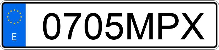 Le numéro d’enregistrement 0705MPX a VOLKSWAGEN T-CROSS