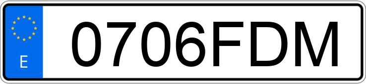 Numer rejestracyjny 0706FDM posiada VOLVO V70