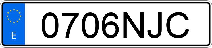 Numer rejestracyjny 0706NJC posiada AUDI A3