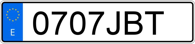 Numer rejestracyjny 0707JBT posiada VOLKSWAGEN TRANSPORTER Numer rejestracyjny 0707JBT posiada VOLKSWAGEN TRANSPORTER