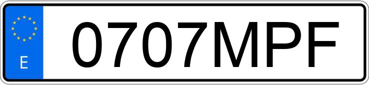 Numer rejestracyjny 0707MPF posiada TOYOTA C-HR