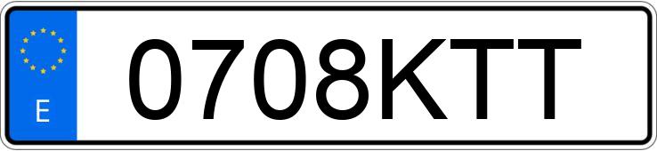 Numer rejestracyjny 0708KTT posiada FORD FOCUS