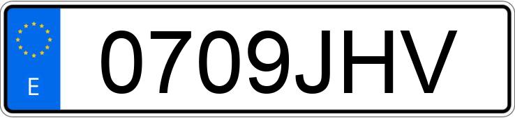 Numer rejestracyjny 0709JHV posiada AUDI A4