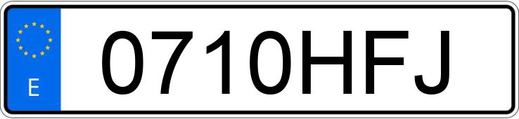 Numer rejestracyjny 0710HFJ posiada BMW SERIE 3