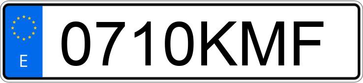 Numer rejestracyjny 0710KMF posiada PEUGEOT PARTNER