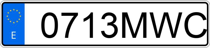 Numer rejestracyjny 0713MWC posiada VOLKSWAGEN TAIGO