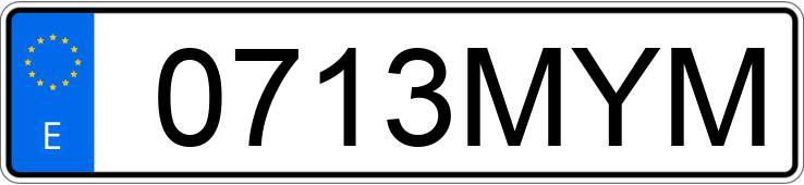 Numer rejestracyjny 0713MYM posiada VOLKSWAGEN TOURAN