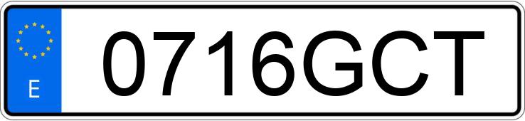 Numer rejestracyjny 0716GCT posiada SKODA FABIA