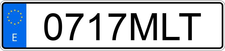 Numer rejestracyjny 0717MLT posiada RENAULT CLIO