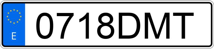 Numer rejestracyjny 0718DMT posiada BMW SERIE 3