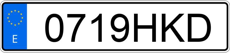 Numer rejestracyjny 0719HKD posiada SEAT EXEO