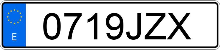 Numer rejestracyjny 0719JZX posiada MERCEDES C (205)