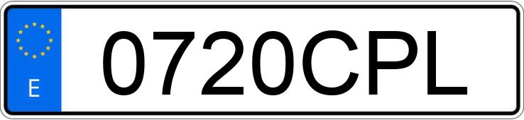 Numer rejestracyjny 0720CPL posiada BMW Z3