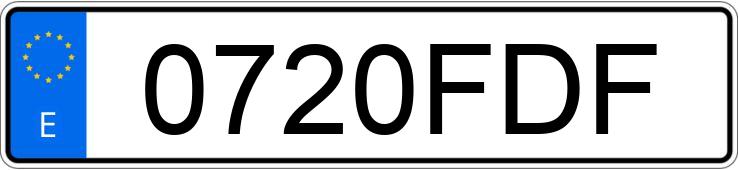 Numer rejestracyjny 0720FDF posiada FORD FOCUS