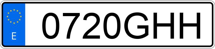 Numer rejestracyjny 0720GHH posiada VOLKSWAGEN GOLF Numer rejestracyjny 0720GHH posiada VOLKSWAGEN GOLF