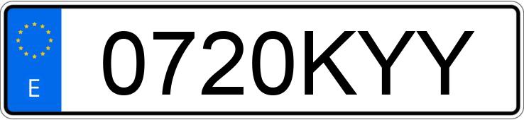 Numer rejestracyjny 0720KYY posiada OPEL COMBO Numer rejestracyjny 0720KYY posiada OPEL COMBO