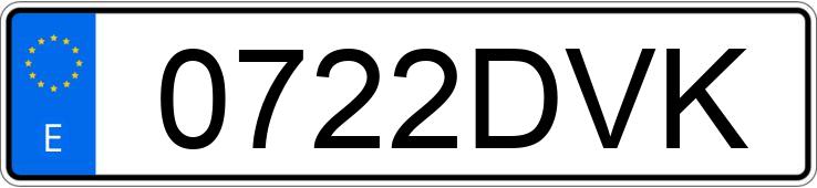 Numer rejestracyjny 0722DVK posiada NISSAN PRIMASTAR Numer rejestracyjny 0722DVK posiada NISSAN PRIMASTAR