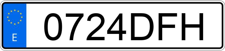 Numer rejestracyjny 0724DFH posiada TOYOTA COROLLA Numer rejestracyjny 0724DFH posiada TOYOTA COROLLA