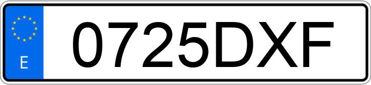 Numer rejestracyjny 0725DXF posiada SCANIA SERIE R