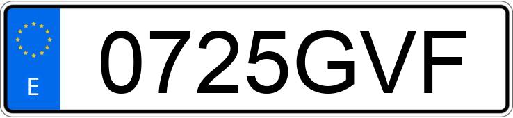 Numer rejestracyjny 0725GVF posiada SKODA ROOMSTER