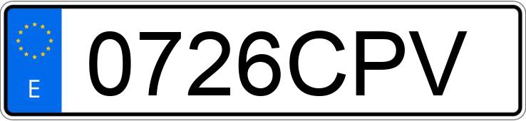 Numer rejestracyjny 0726CPV posiada VOLKSWAGEN PASSAT