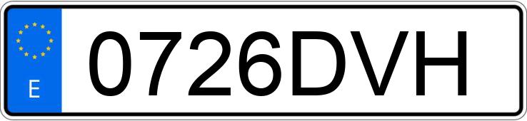 Numer rejestracyjny 0726DVH posiada SEAT LEON