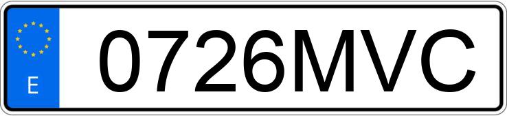Numer rejestracyjny 0726MVC posiada SKODA SUPERB