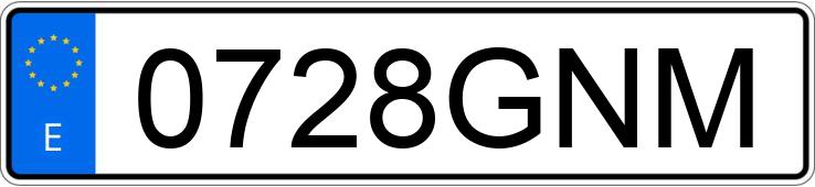 Numer rejestracyjny 0728GNM posiada BMW SERIE 3