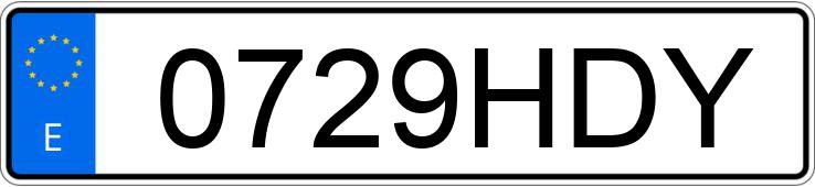 Numer rejestracyjny 0729HDY posiada SKODA FABIA Numer rejestracyjny 0729HDY posiada SKODA FABIA