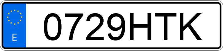 Numer rejestracyjny 0729HTK posiada FORD FIESTA