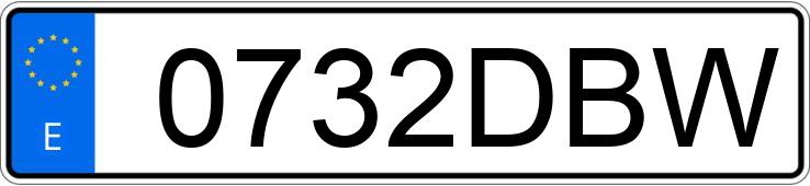 Numer rejestracyjny 0732DBW posiada BMW X5