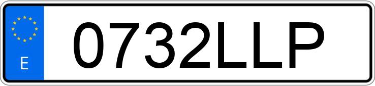 Numer rejestracyjny 0732LLP posiada AUDI SQ7