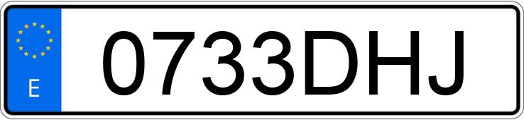 Numer rejestracyjny 0733DHJ posiada AUDI A3